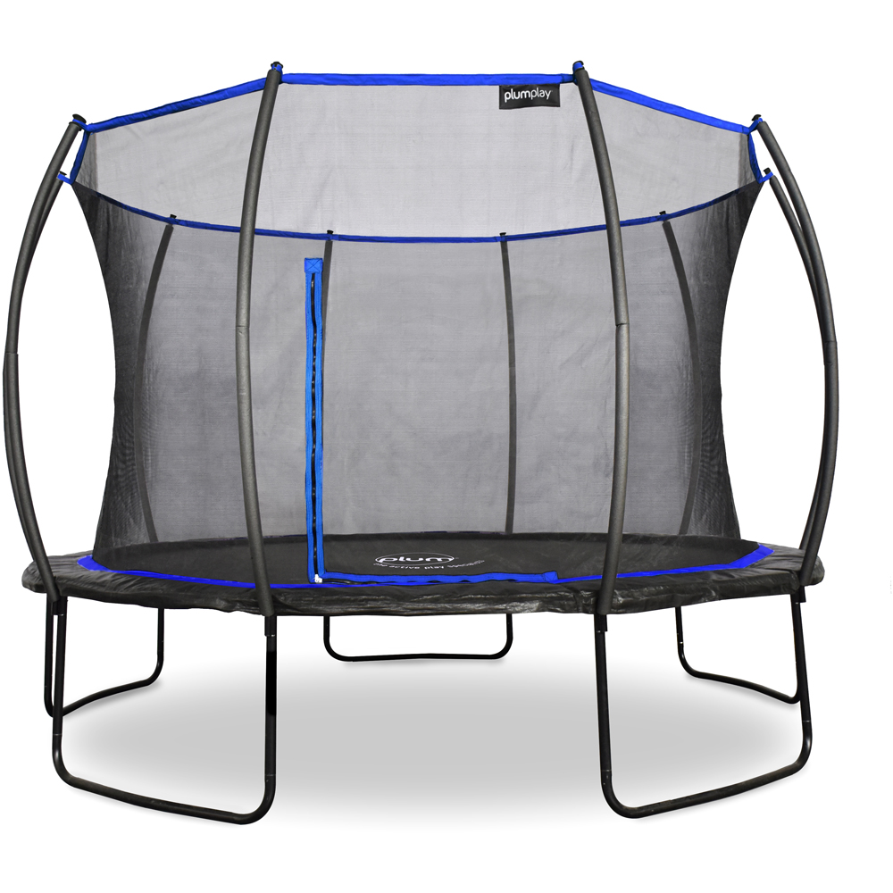 Plum Play Deluxe Springsafe 12ft Trampoline with Safety Enclosure Net Image 1