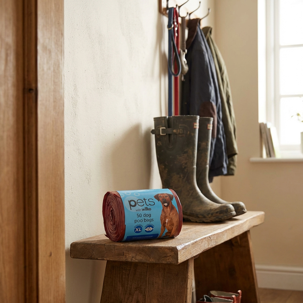 Wilko Dog Poo Bags Red 50 pack Image 4