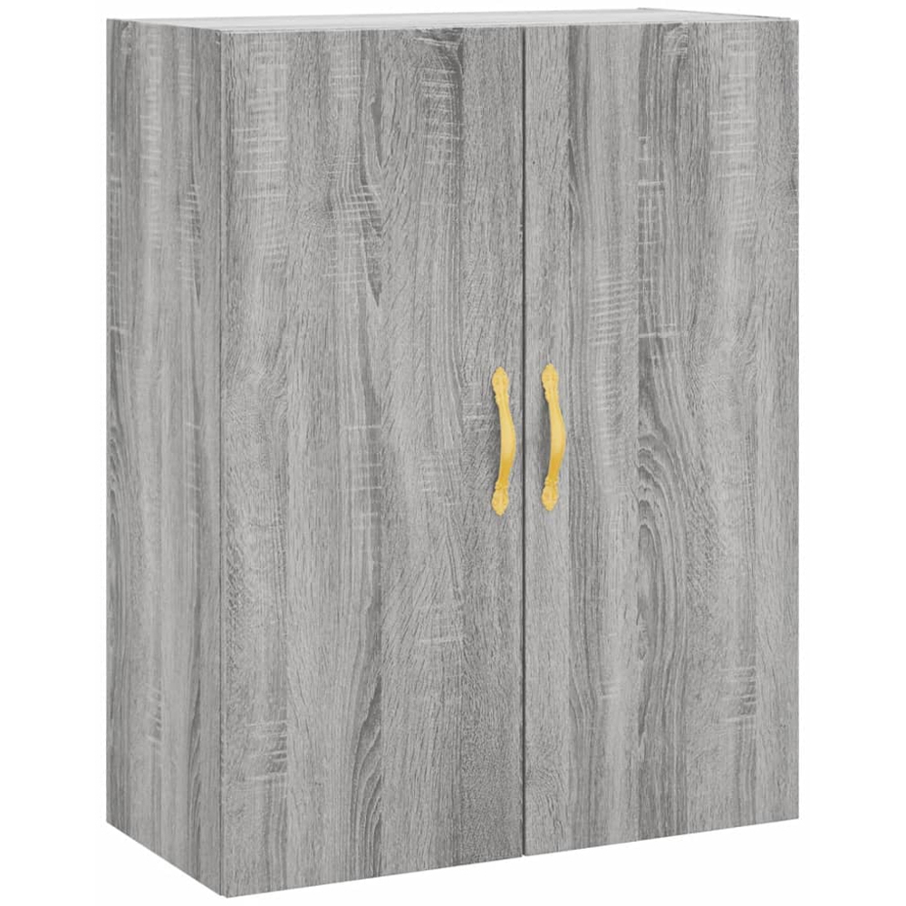 vidaXL 2 Door Grey Sonoma Wall Mounted Cabinet 2 Pack Image 5