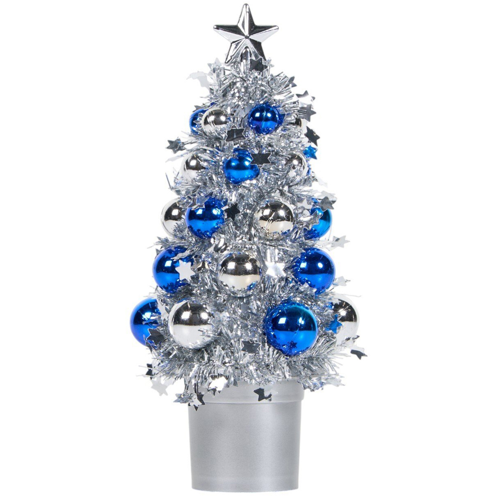 Christmas Tinsel Tree with Ball Image 2