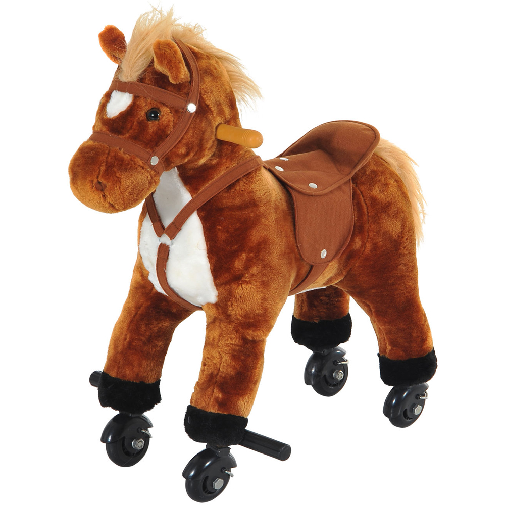 Tommy Toys Rocking Horse Pony Toddler Ride On Brown Image 1