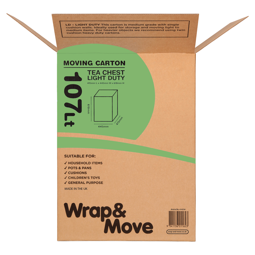 Wrap & Move X-Large Moving Box 107L 5 Pack Image 3