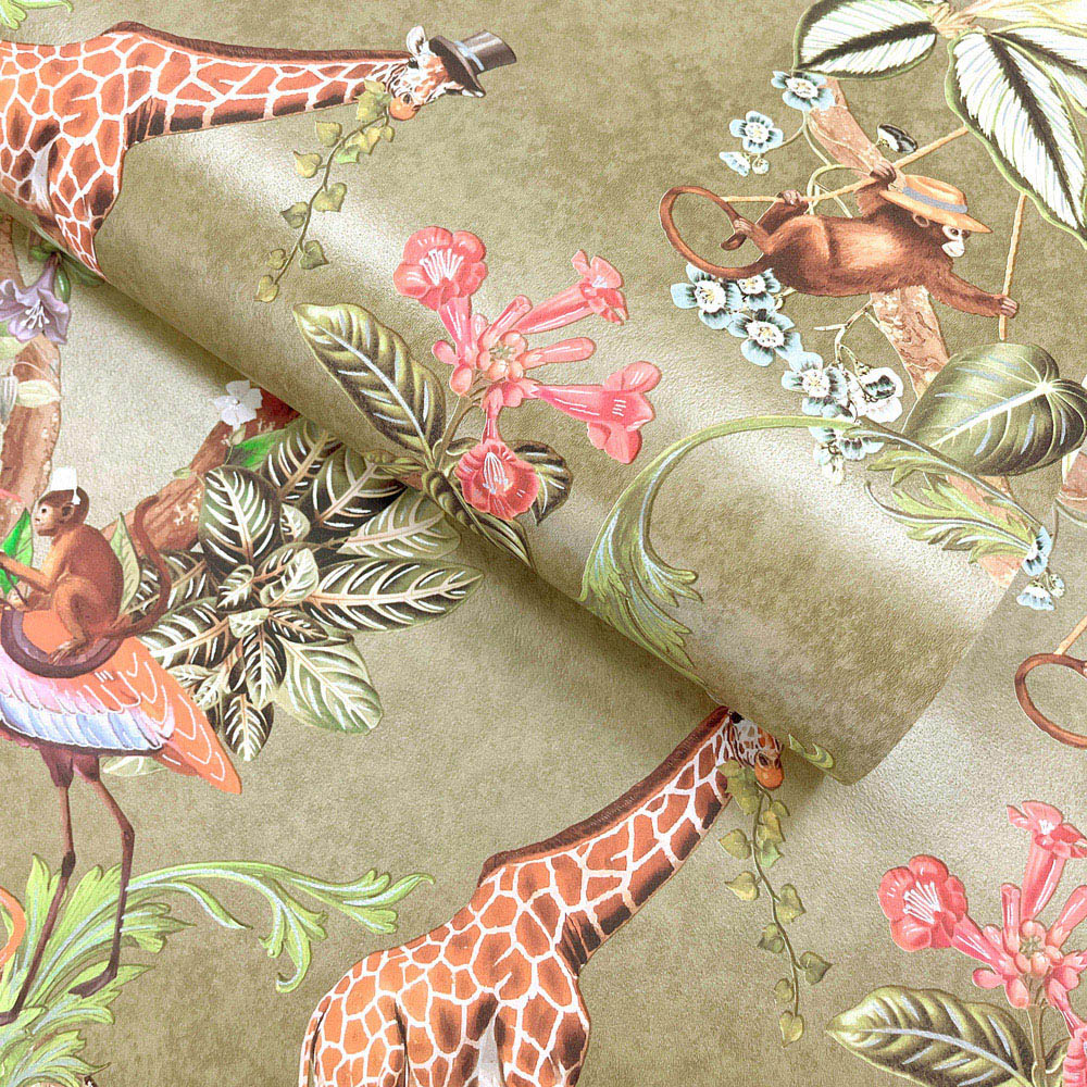 Holden Decor Safari Symphony Gold Wallpaper Image 2