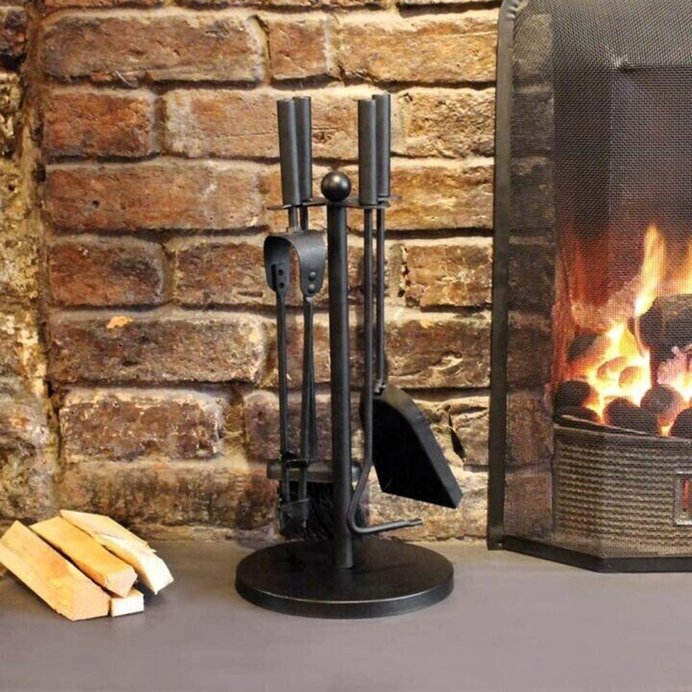 Marco Paul 5 Piece Black Cast Iron Companion Set Image 3