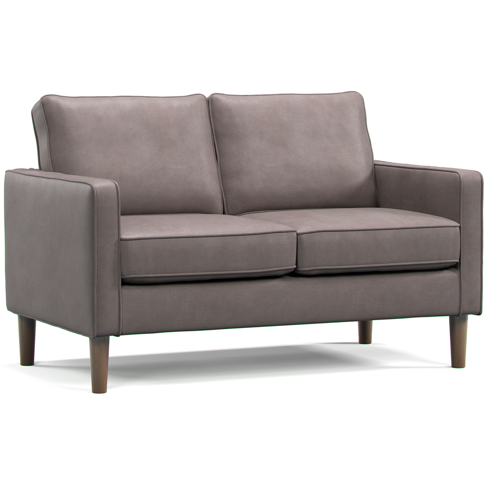 Bexhill 4 Seater Grey Faux Leather Sofa Suite Image 3