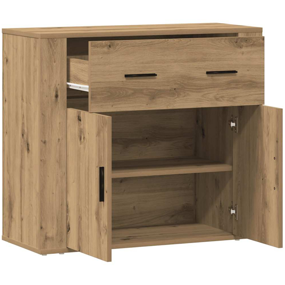 vidaXL 2 Door 2 Drawer Artisan Oak Sideboard Image 4
