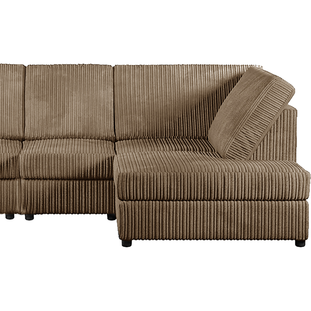 Luxor 4 Seater Coffee Jumbo Cord Right Hand Facing Full Back L Shaped Corner Sofa Set Image 3