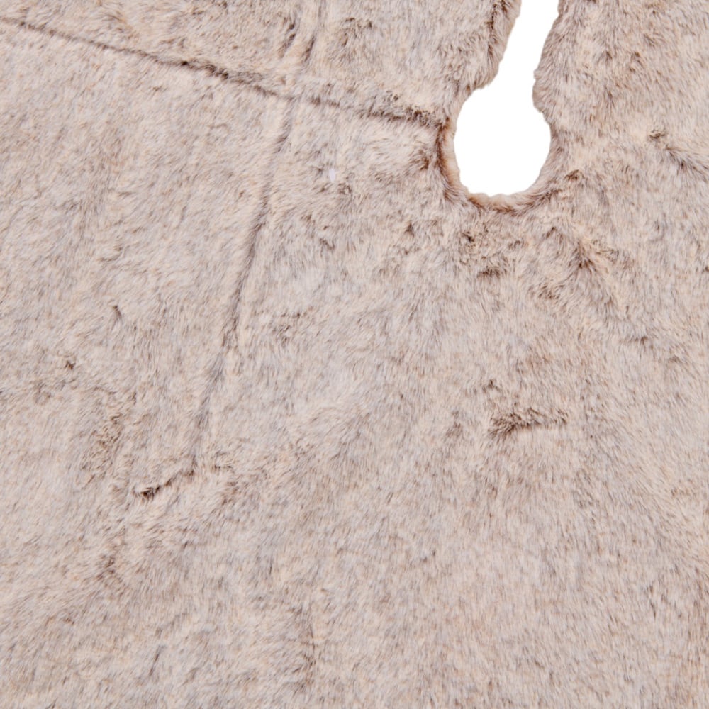 Grey Faux Fur Tree Skirt 90cm Image 3