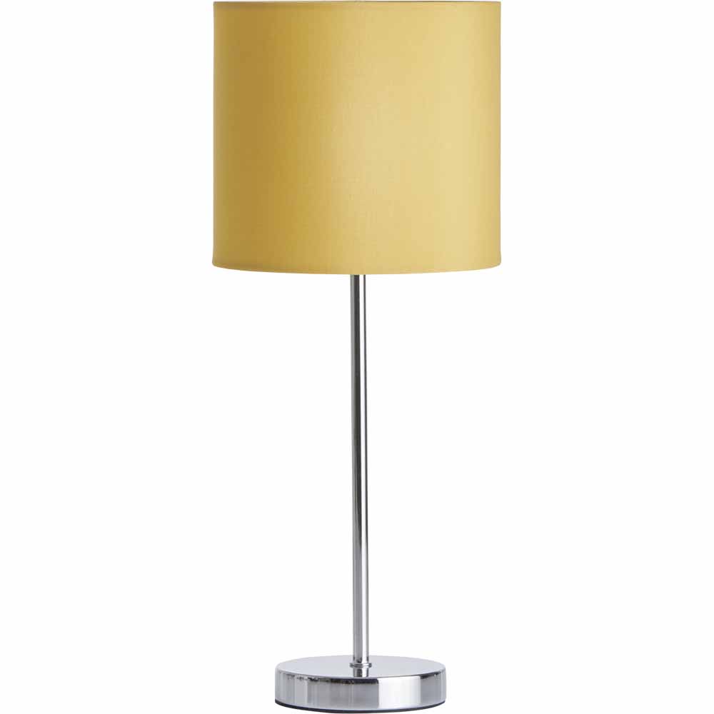 Wilko Mustard Milan Table Lamp Image 1