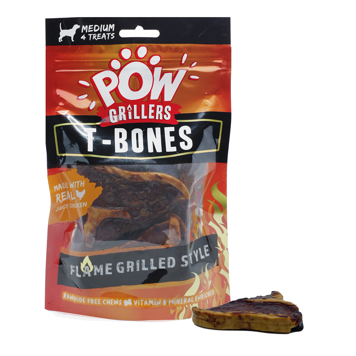 POW Grillers Meat T Bones Dog Chews Image 2