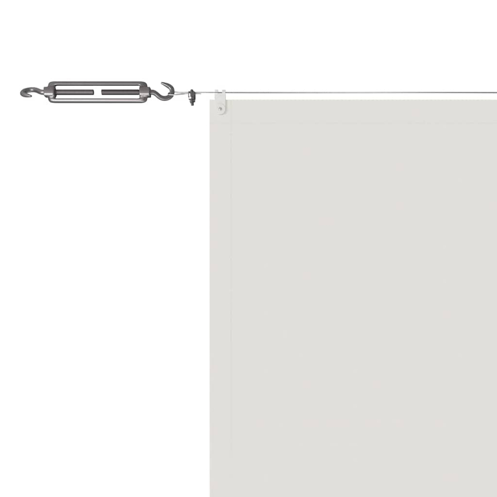 vidaXL White Oxford Fabric Vertical Awning 1.8 x 12m Image 4