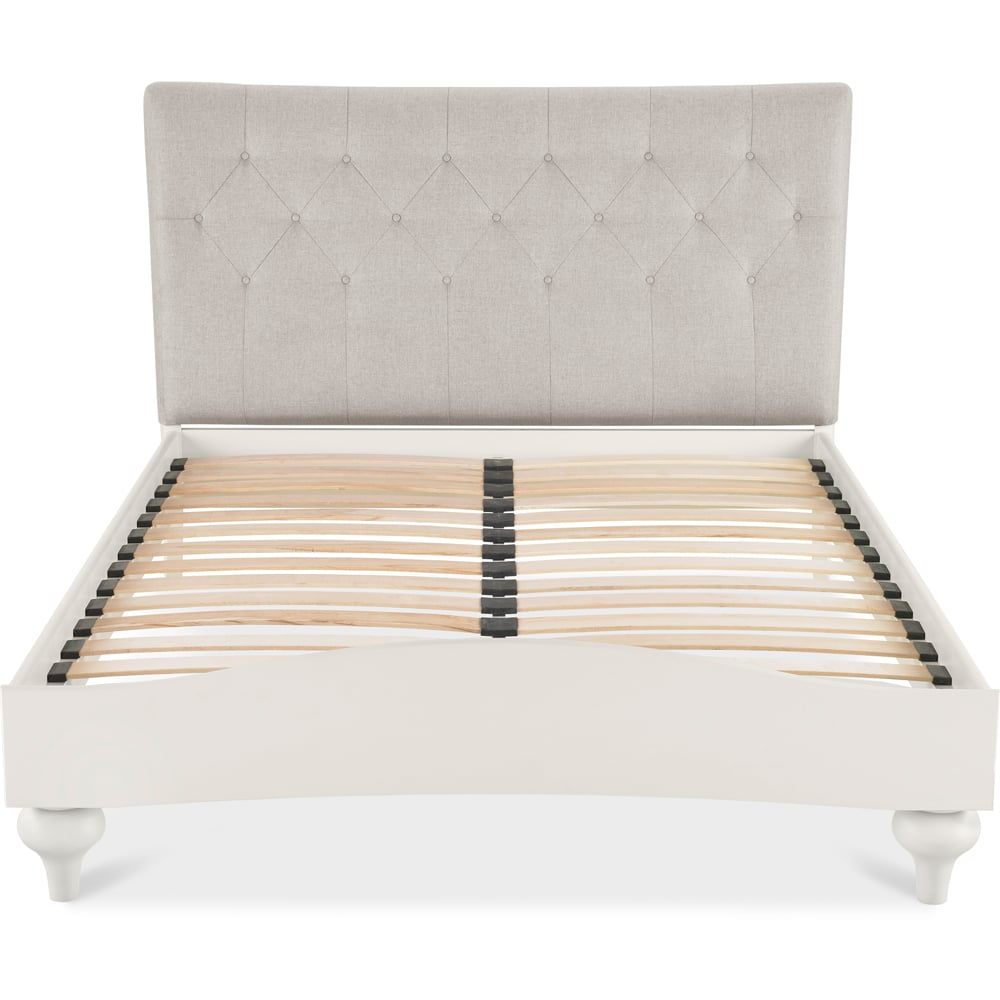 Bentley Designs Montreux King Size Pebble Grey Vertical Stitch Upholstered Bedstead Image 3