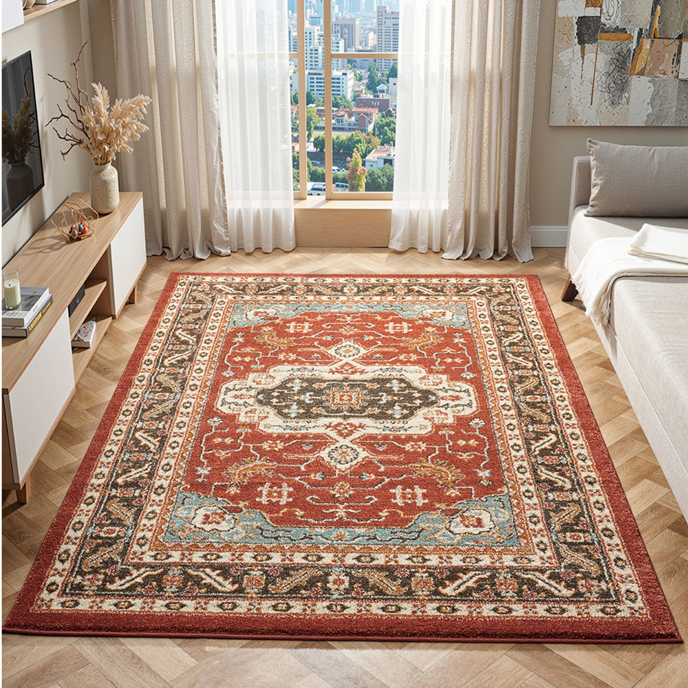 Portland HMC 5570 Red Cashmere Rug 200 x 290cm Image 1