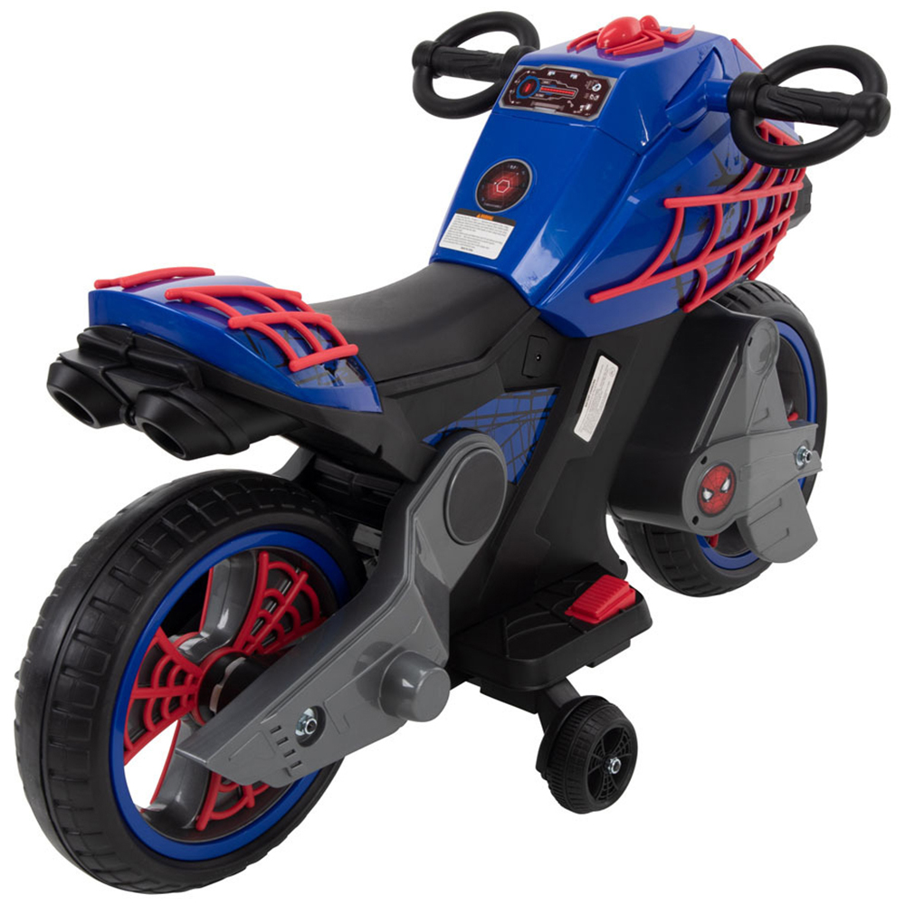 Huffy Marvel Comics Spider-Man Motorcycle Electric Children's Ride-on Blue Image 2