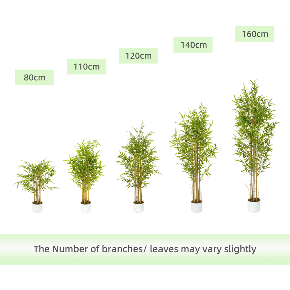 wilko Bamboo Tree Indoor Artificial Plant 140cm Image 4