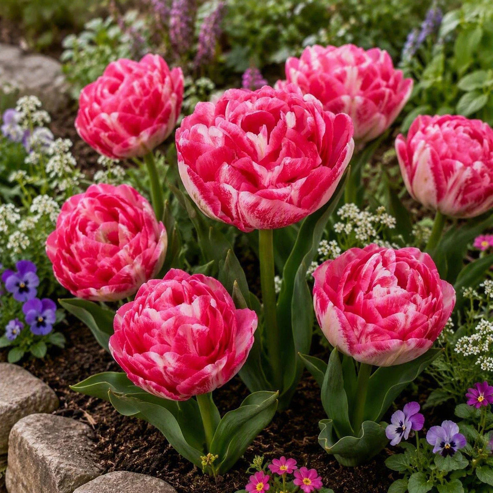 Thompson and Morgan Tulip Marshmallow Planting Bulb 8 Pack Image 3
