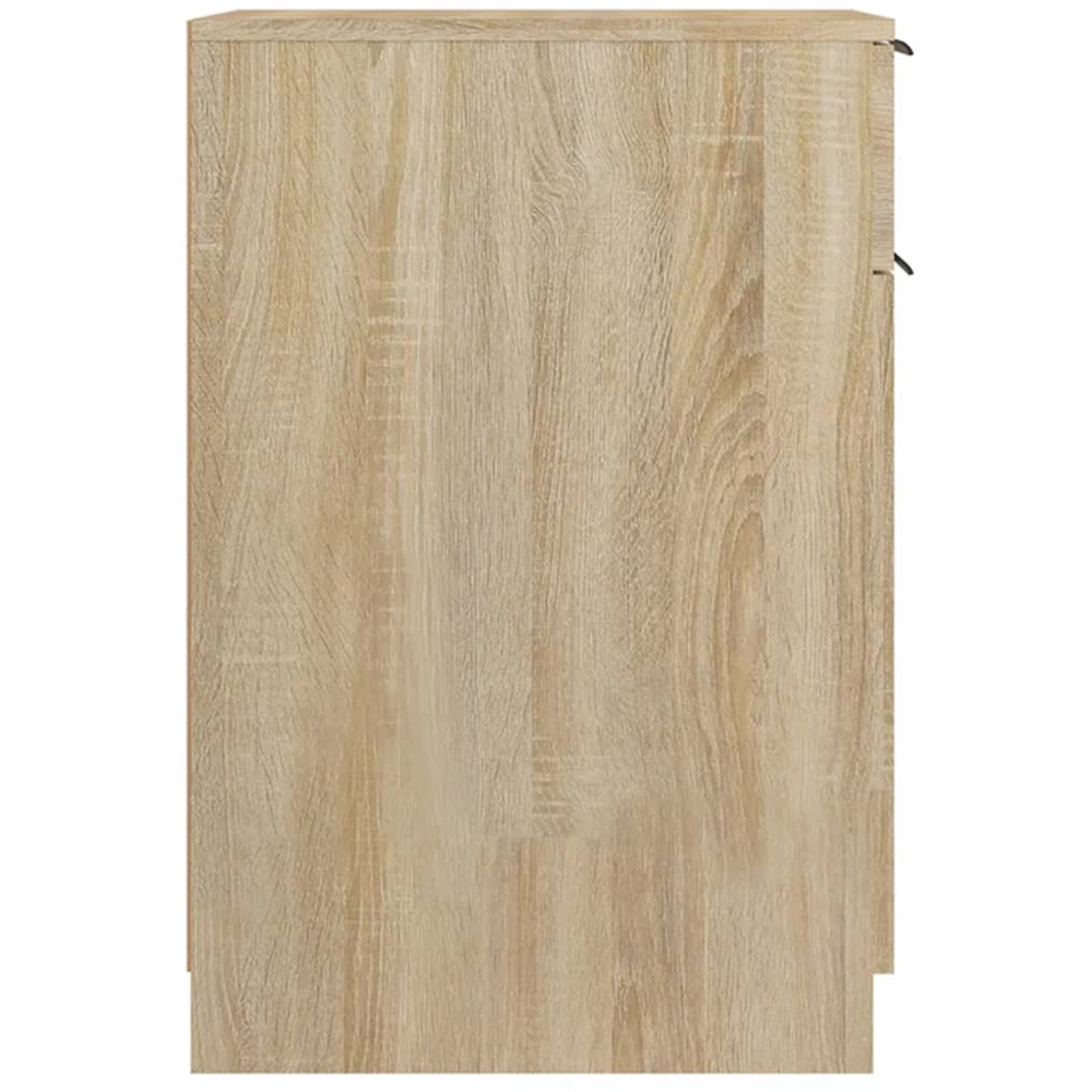 vidaXL Single Door Single Shelf Sonoma Oak Desk Cabinet Image 5