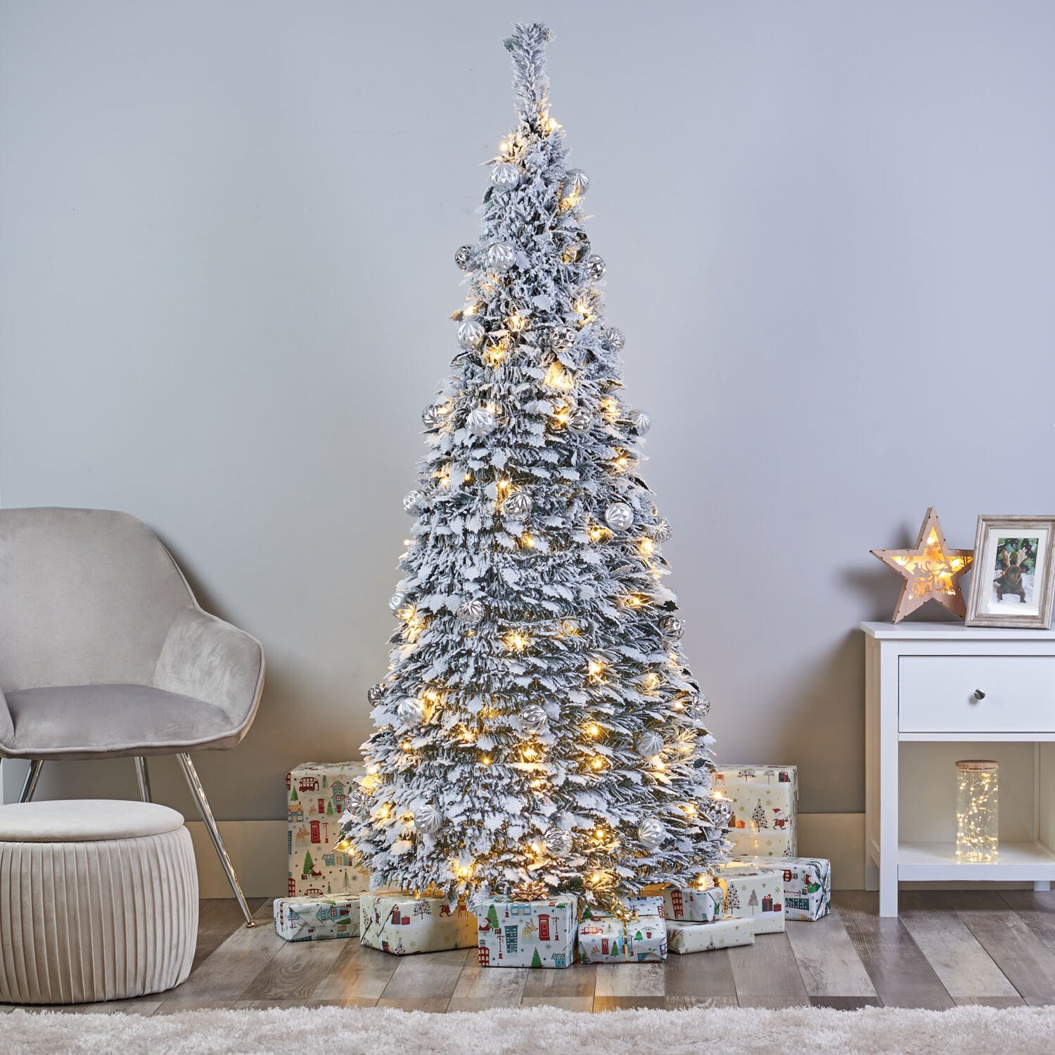 6ft Deluxe Pre-Lit Pop Up Tree Image 2