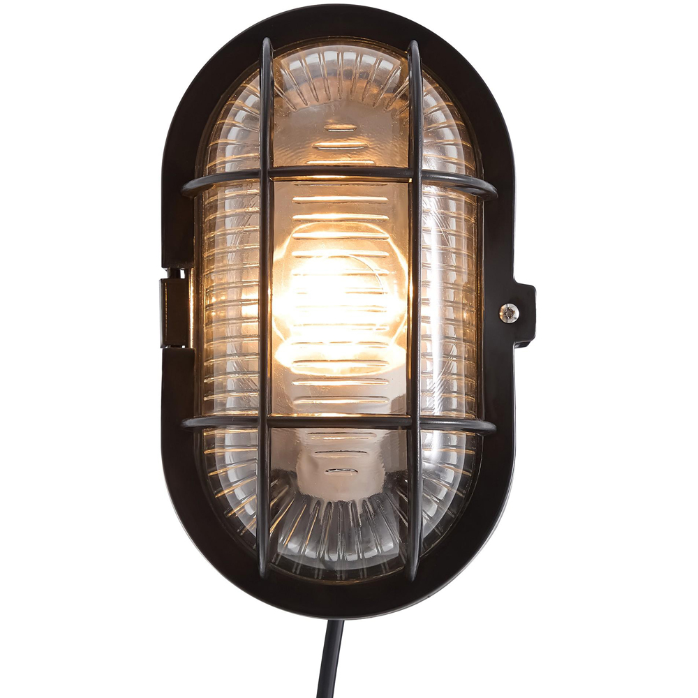Nordlux Skotlampe Black Oval Outdoor Wall Light Image 4