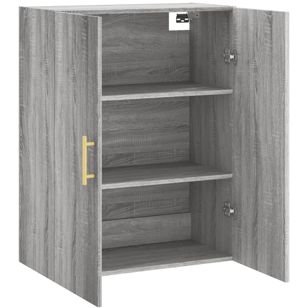 vidaXL 2 Door Grey Sonoma Wall Mounted Cabinet Image 6