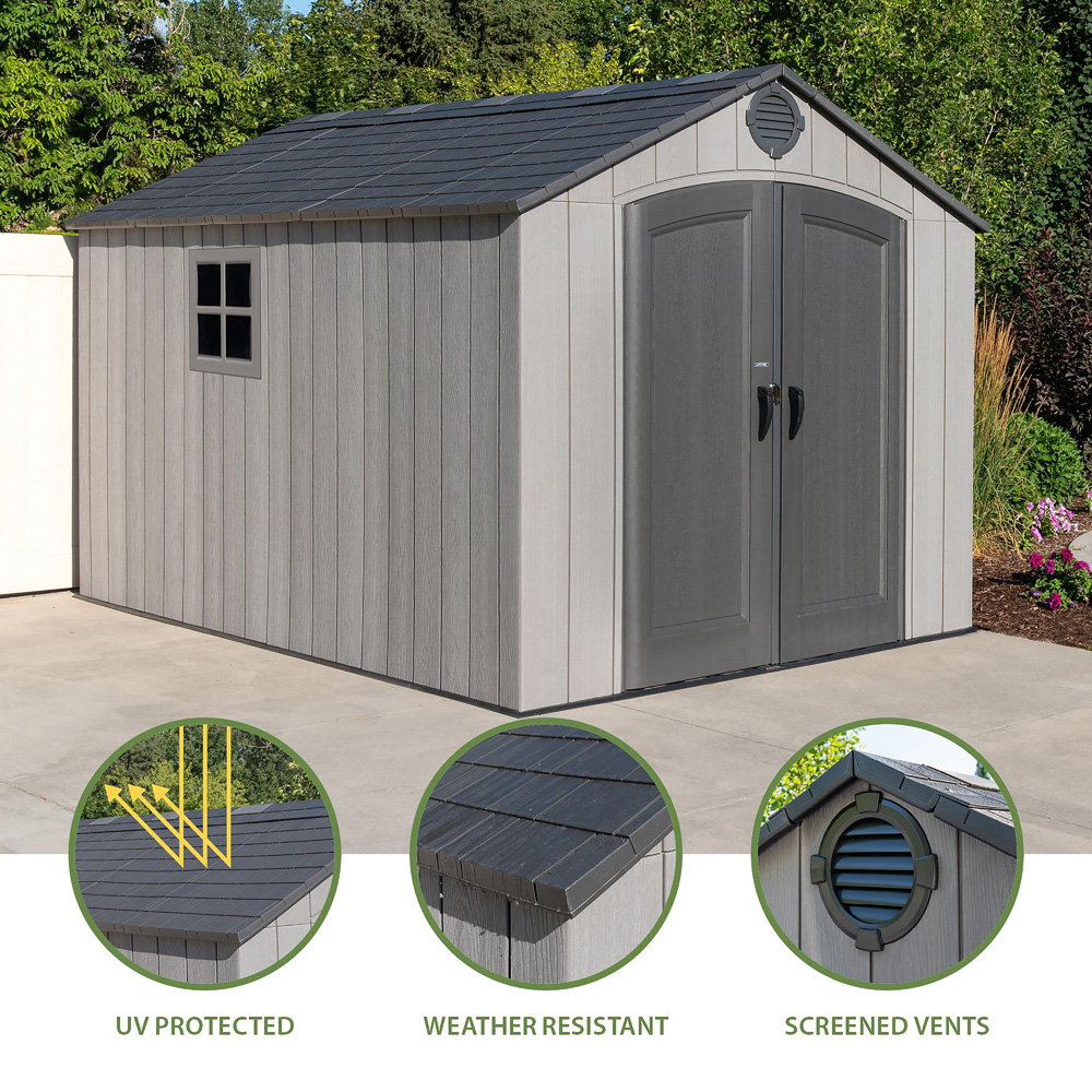 Lifetime Products 8 x 12.5ft Double Door Garden Storage Shed Image 7