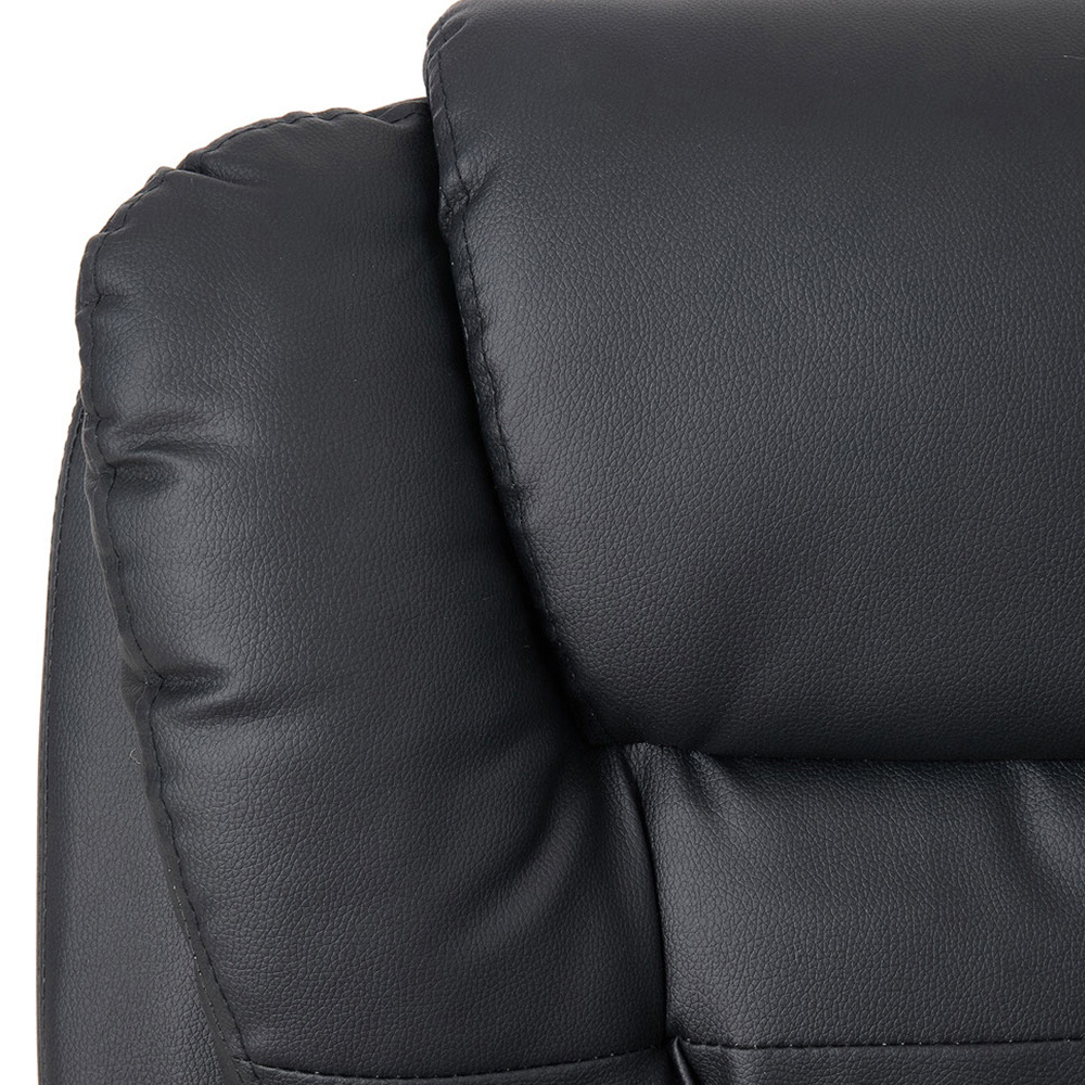 Living and Home Black 7 Point Massage Swivel and Adjustable Office Chair Image 5