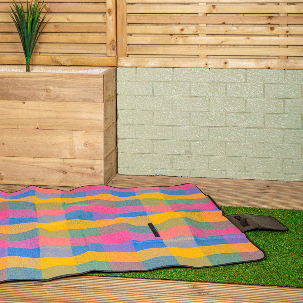 Samuel Alexander Travelling Waterproof Picnic Rug with Carry Handle 170 x 130cm Image 4