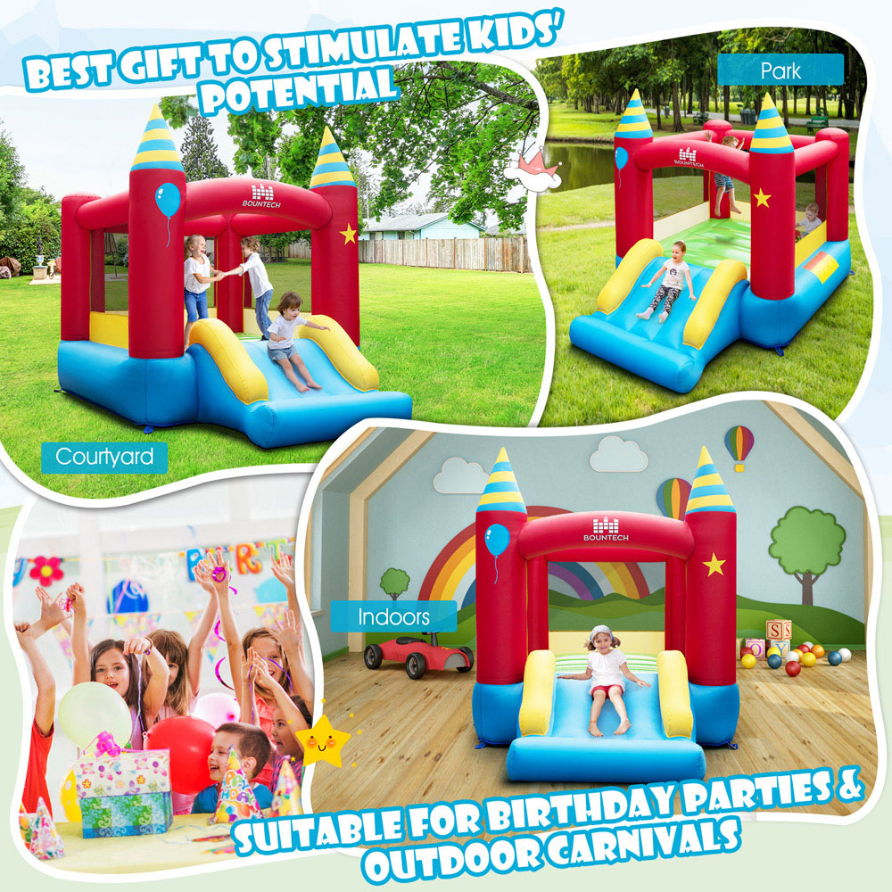 Costway Inflatable Bounce Castle with Stakes without Blower Image 4