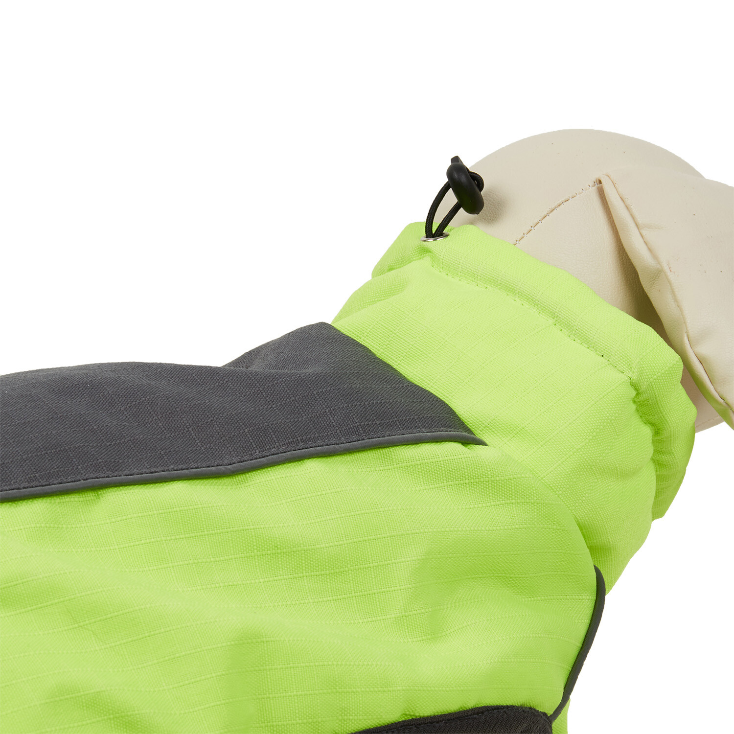 Padded High Vis Dog Coat - Yellow / Small Image 5