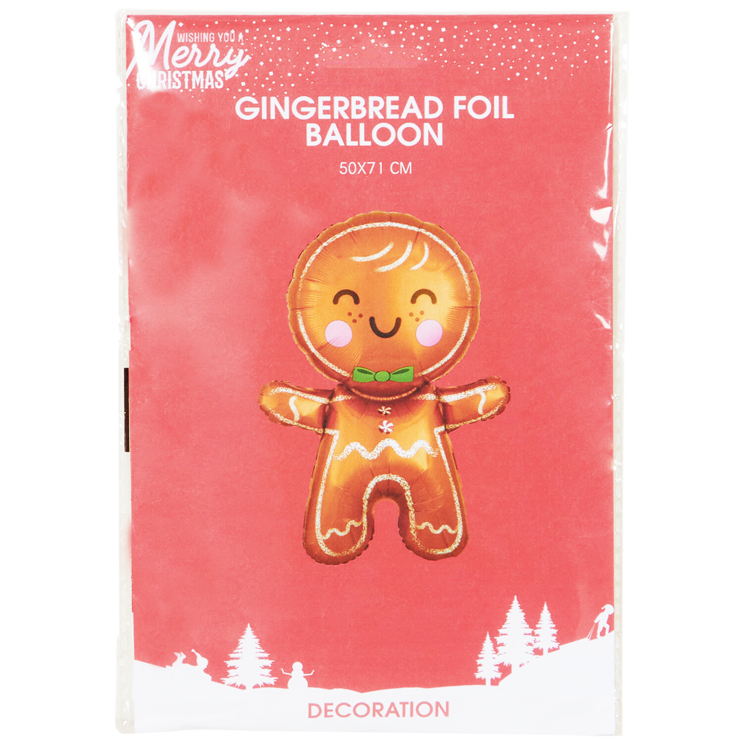 Gingerbread Foil Balloon - Brown Image 1