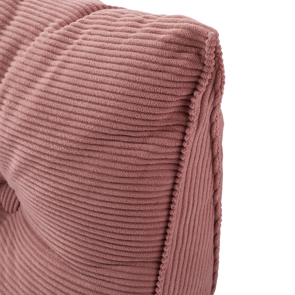 Living and Home Pink Corduroy Wedge Headboard Pillow with Side Pocket 180 x 50cm Image 5