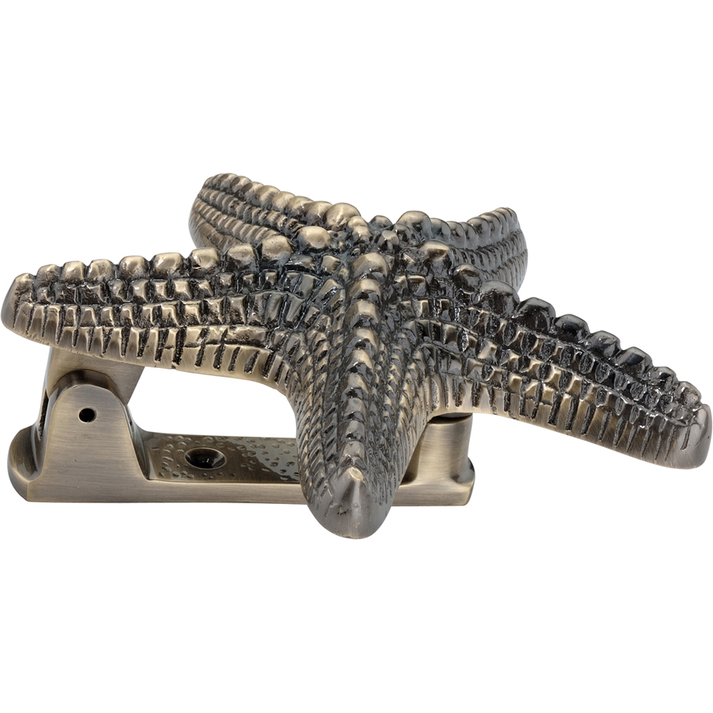 Spira Brass Antique Brass Starfish Door Knocker Image 3