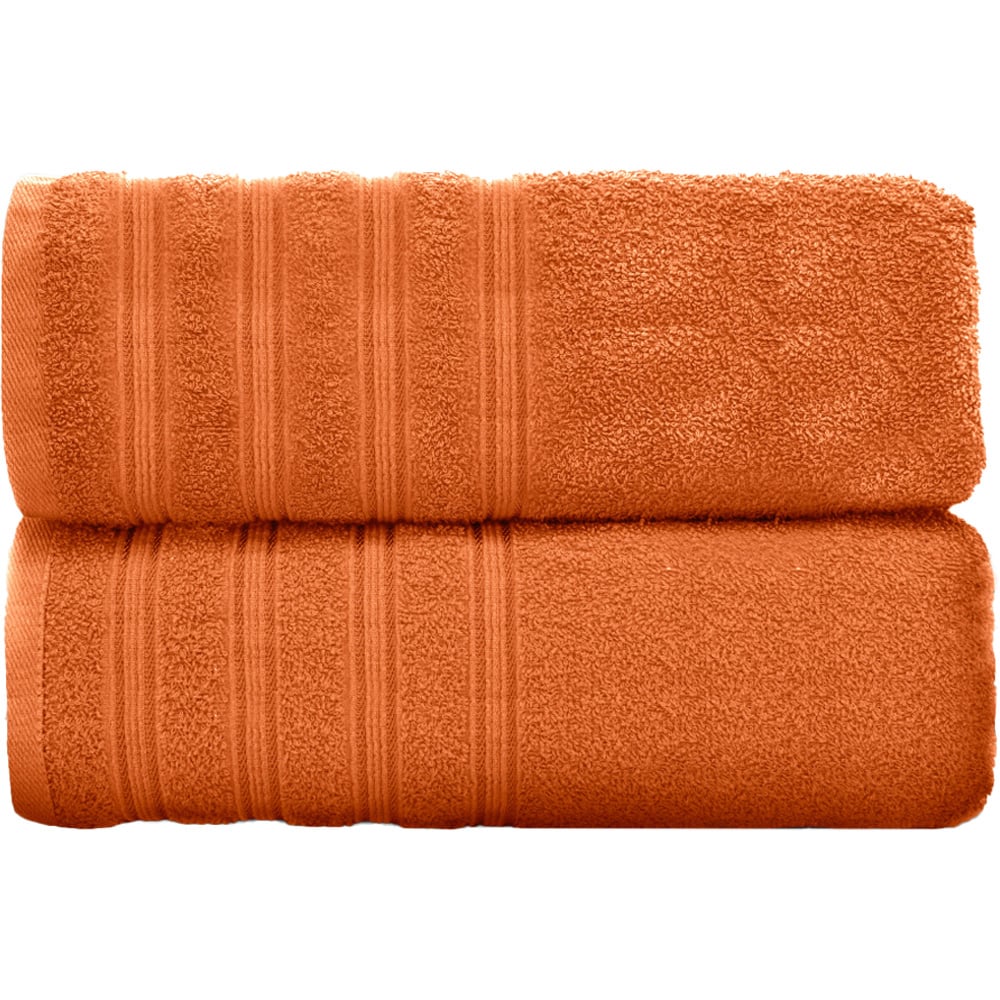 Velosso Hampi Cotton Orange Super Jumbo Sheet Set of 2 Image 1