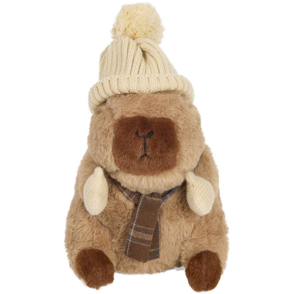 Winter Capybara Doorstop Brown Image 5