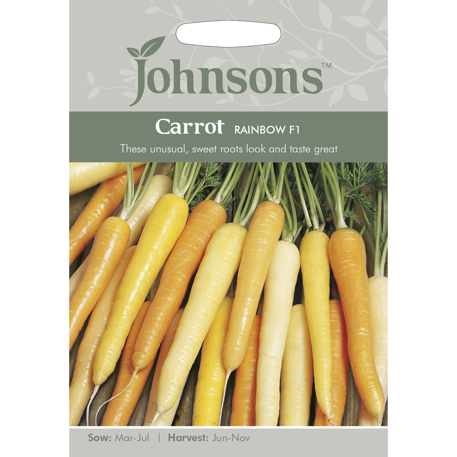 Johnsons Rainbow F1 Carrot Seeds Image 2