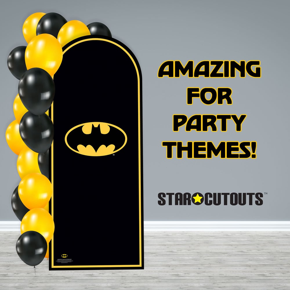 Star Cutouts Single Batman Logo Backdrop Cardboard Cutout 6.4ft Image 2