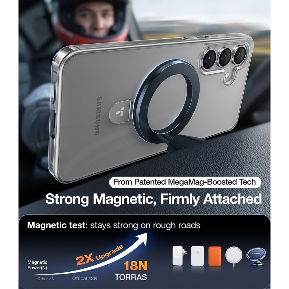 Torras Ostand Clear Samsung S25 Phone Case Image 3