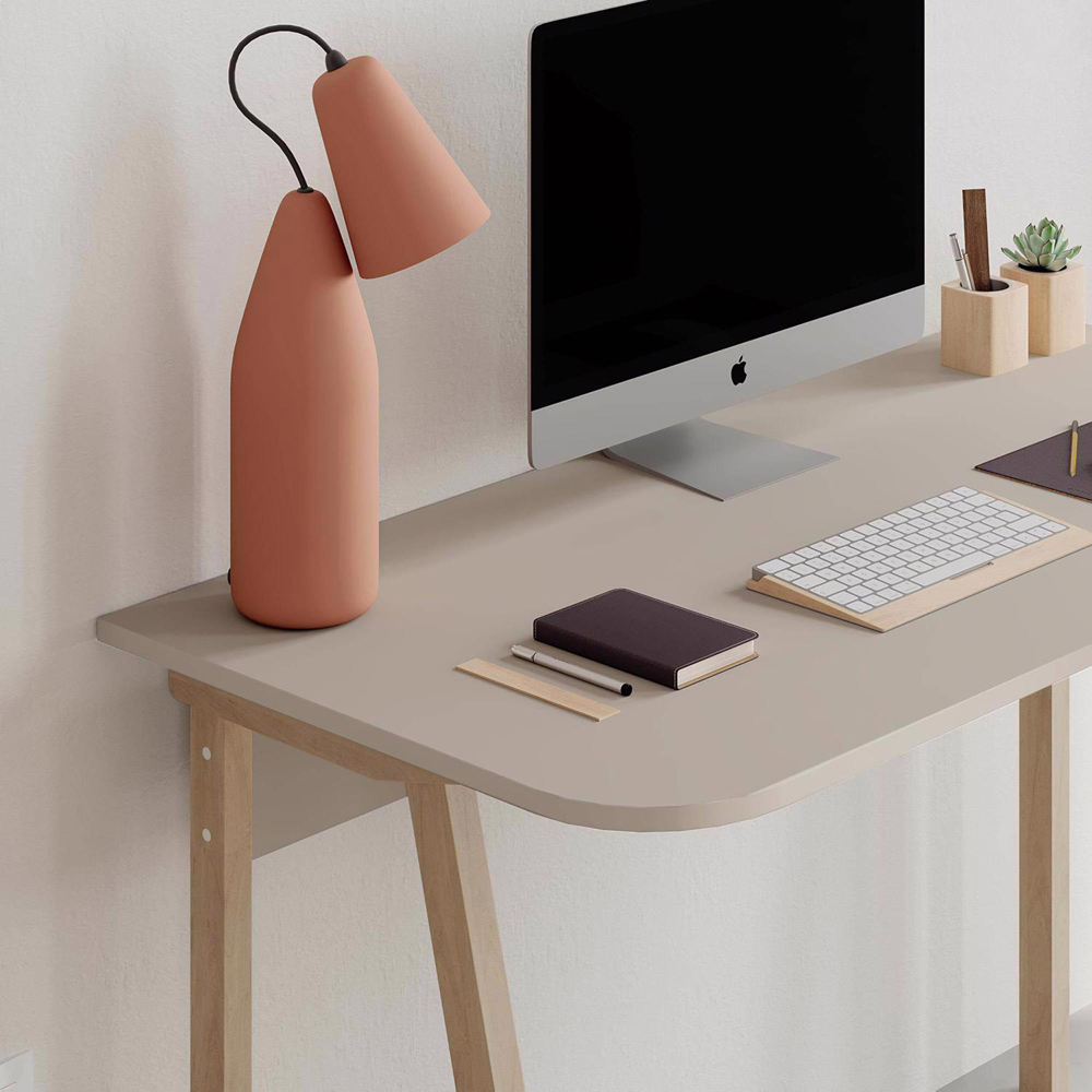 FWStyle Luton Sandstone and Oak 2 Tone Study Desk Image 5