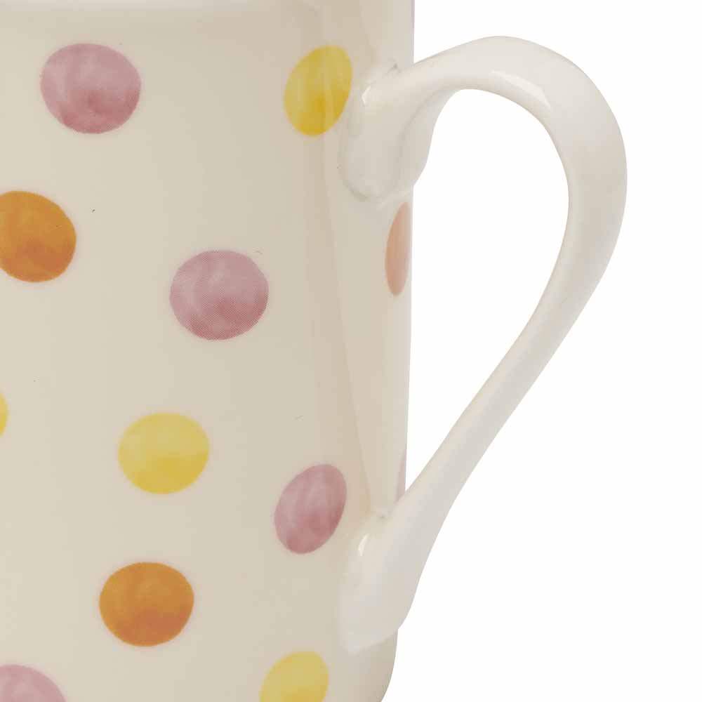 Wilko Pink Spots Mug Image 3