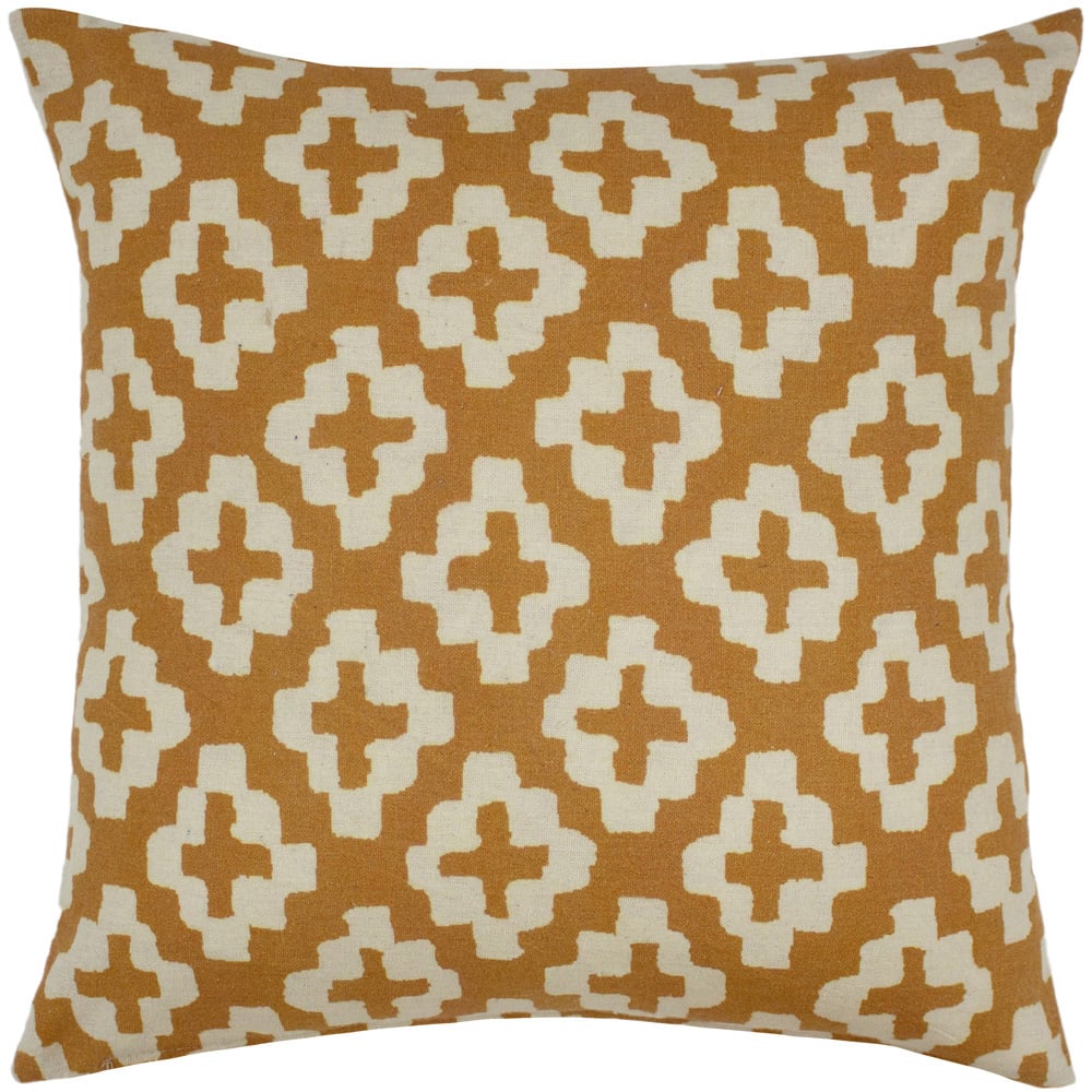 furn. Nomi Mustard Monoprint Cushion Image 1