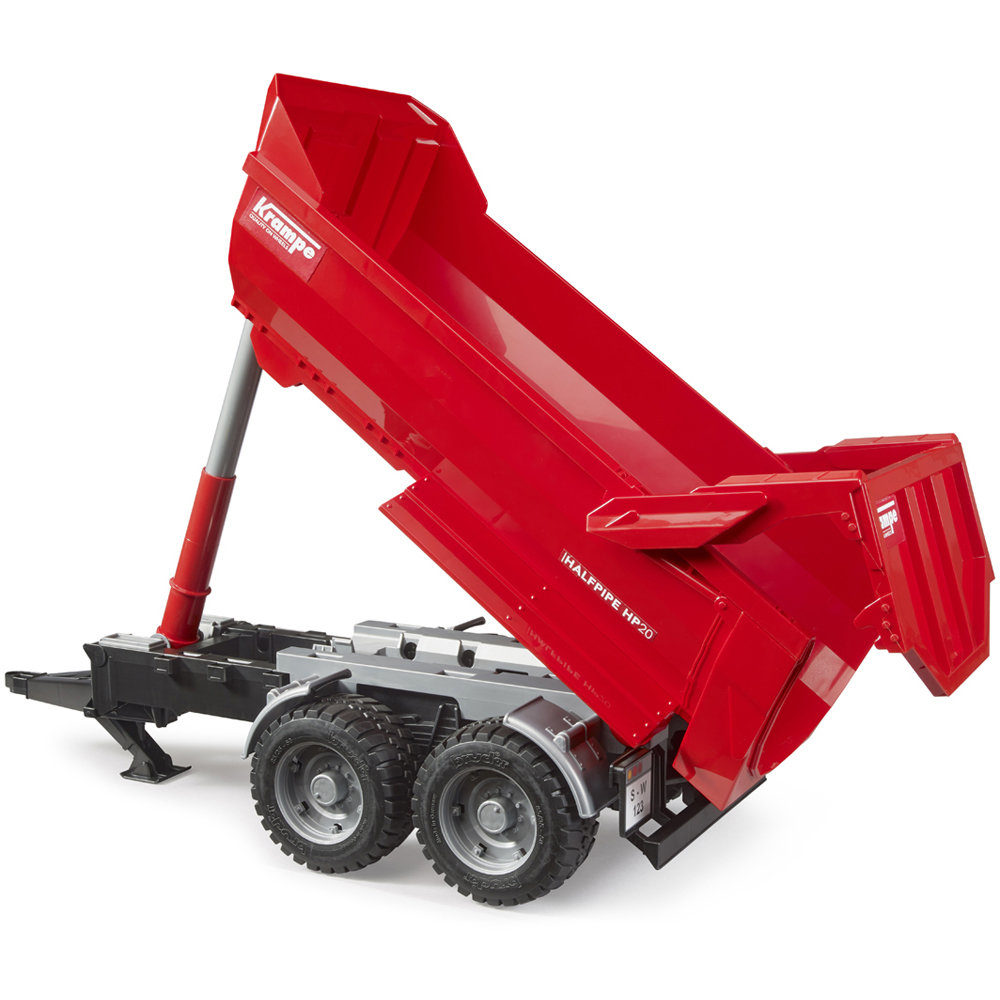 Bruder Kids Krampe Tandem-Halfpipe Tipping Trailer Playset Model Image 5