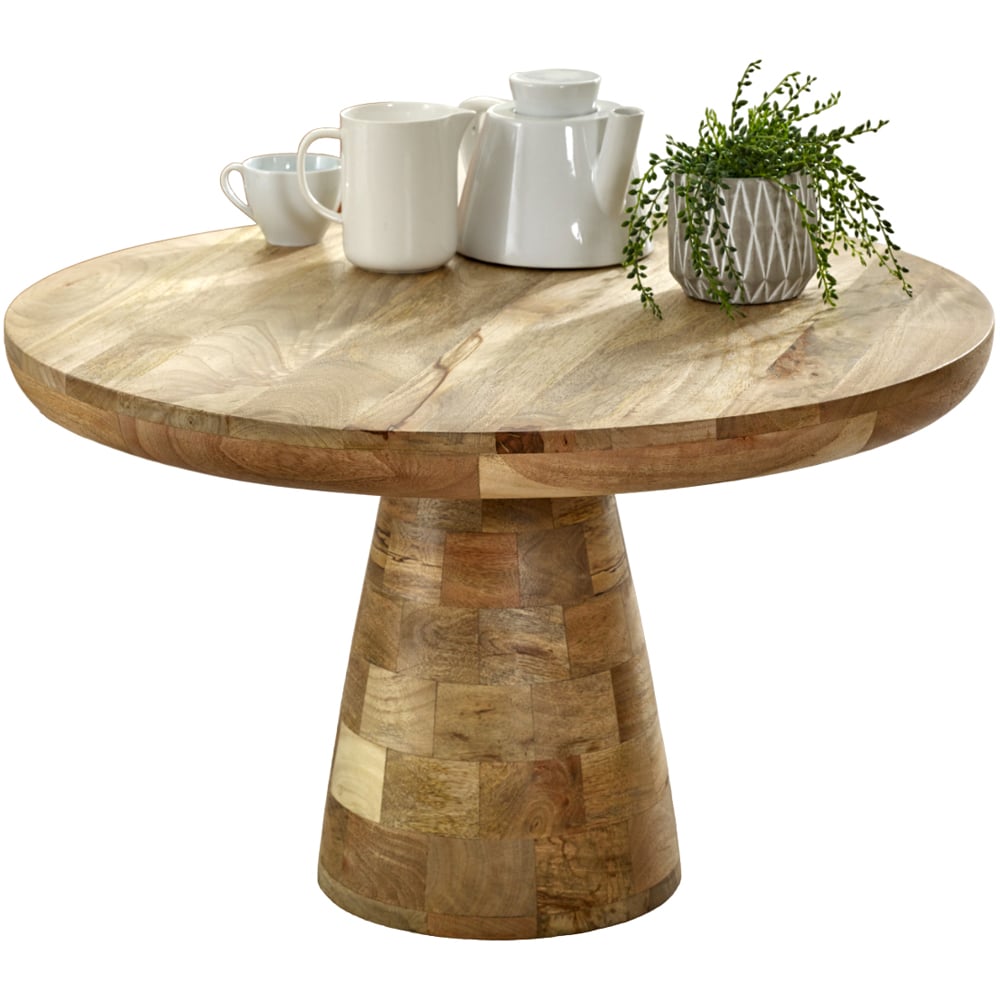 Brooklyn Surrey Mushroom Style Solid Wood Coffee Table Image 2
