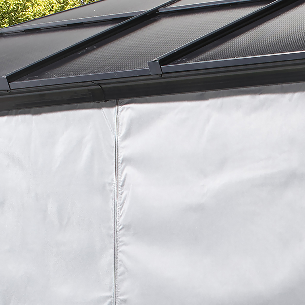 Sojag Meridien 3.7 x 4.9m Grey Gazebo Curtain Image 3