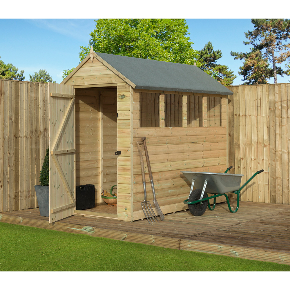 Empire Sheds 8200 4 x 12ft Tongue and Groove Apex Garden Shed Image 4
