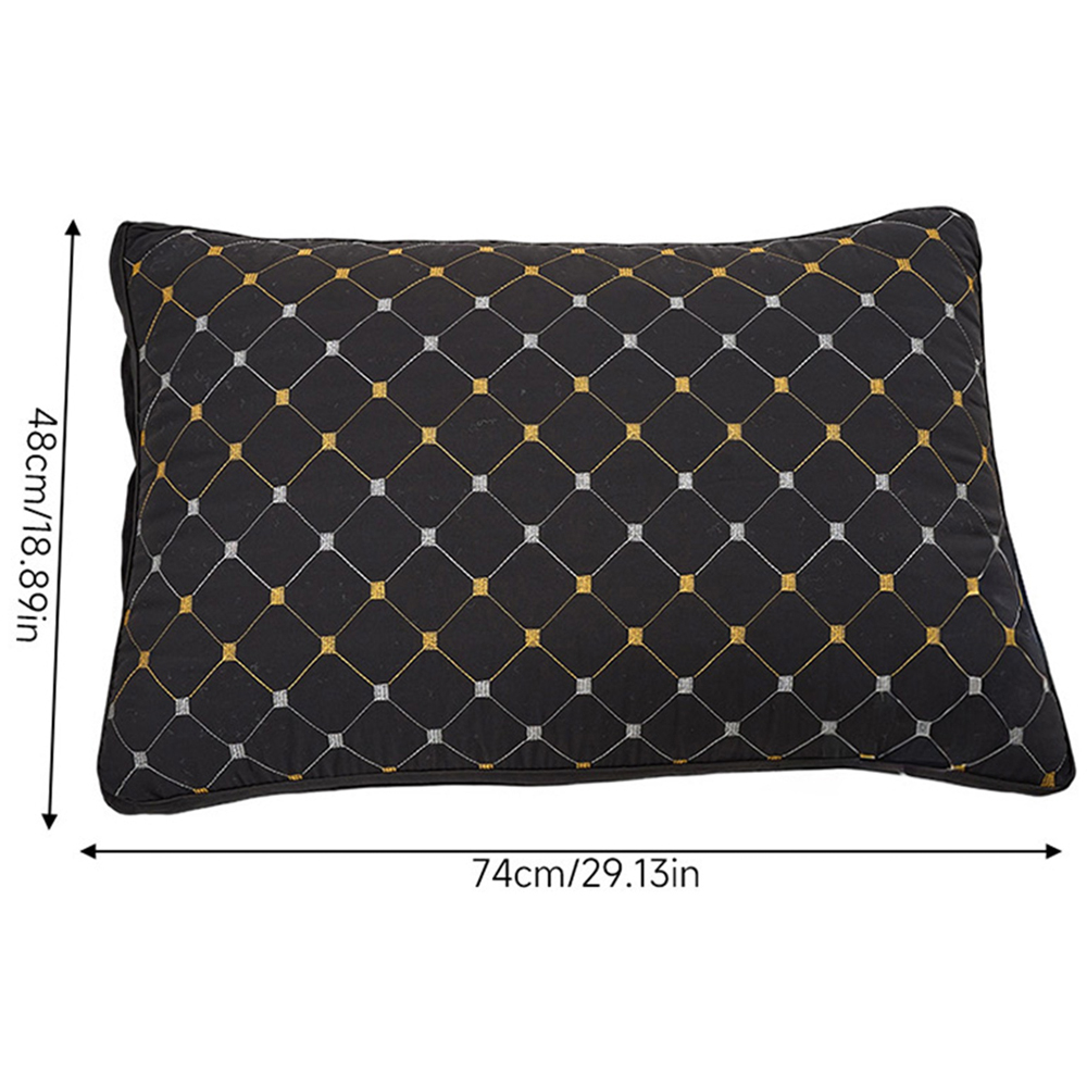 Living and Home Black Geometric Polyester Supportive Pillow Insert 74 x 48cm Image 8