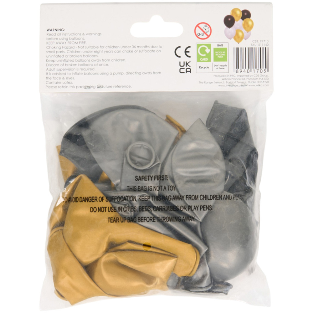 Pack of 25 Metallic Mix Balloons Image 3