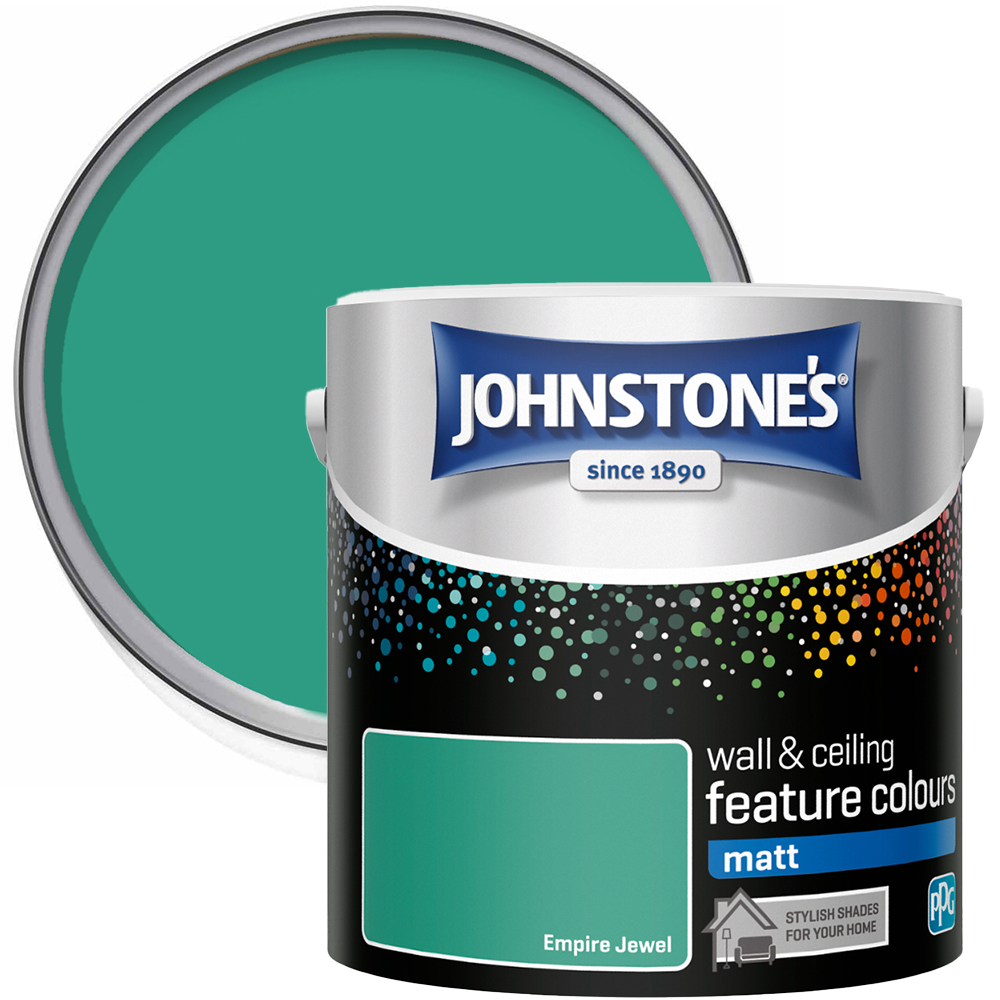 Johnstone's Feature Colours Walls & Ceilings Empire Jewel Matt Paint 1.25L Image 1