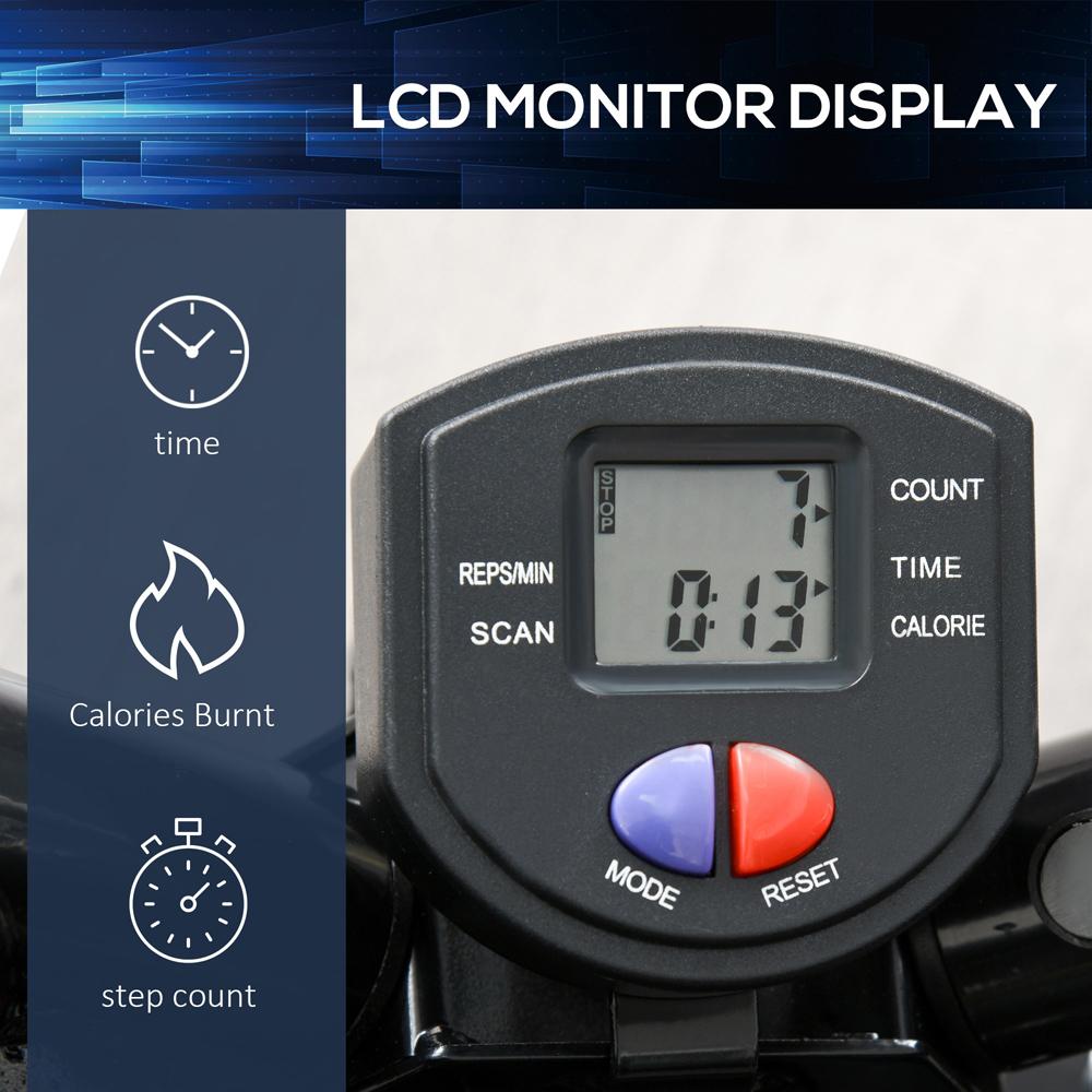 HOMCOM Compact Mini Stepper Machine with Resistance Bands Image 7