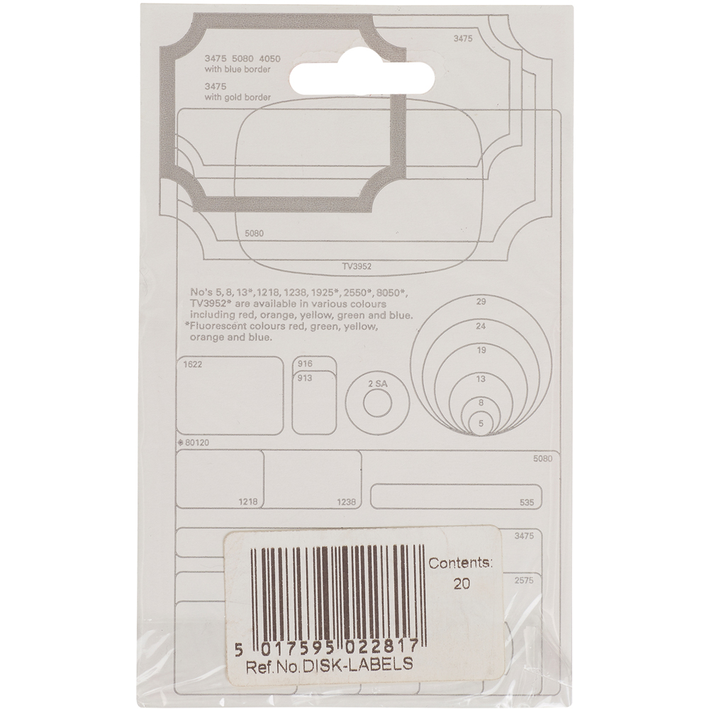 Blick Diskette Self Adhesive Stickers 20 Labels 7 x 7cm Image 6
