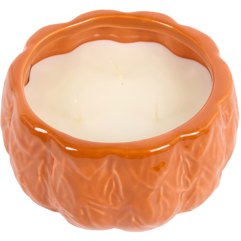Large Ceramic Pumpkin Shaped Candle Image 8